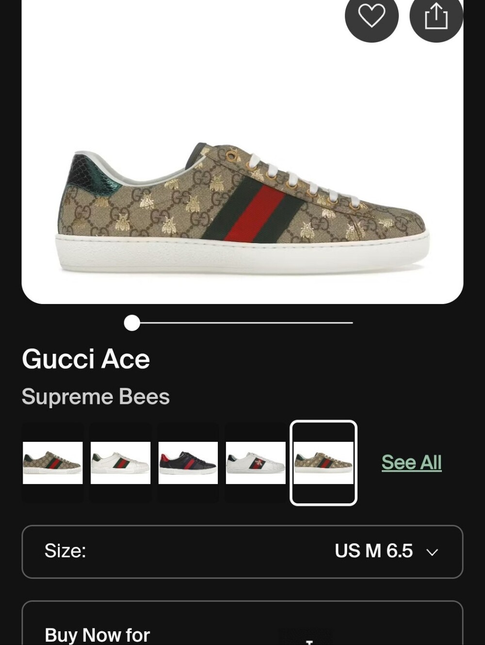 Gucci Ace Beige GG Supreme with Red and Green Web Stripe